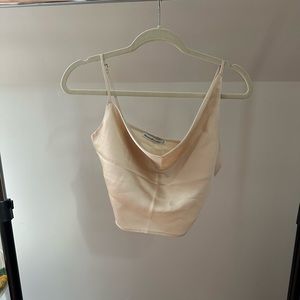 Abercrombie Asymmetrical Camisole Cream Tank top